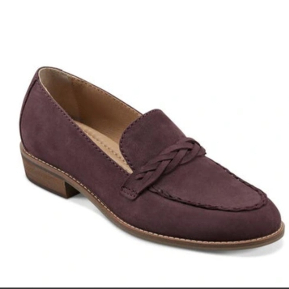 Earth Edie Braided Slip-on Stacked Heel Loafer In Mekong Womens Size 8.5